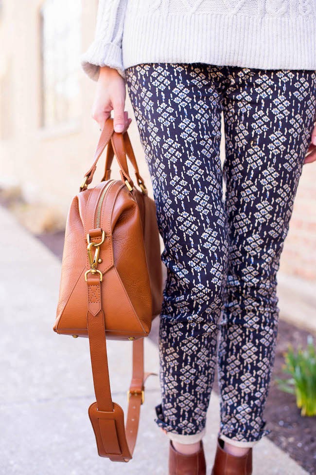 pretty printed pants. | Charmingly Styled