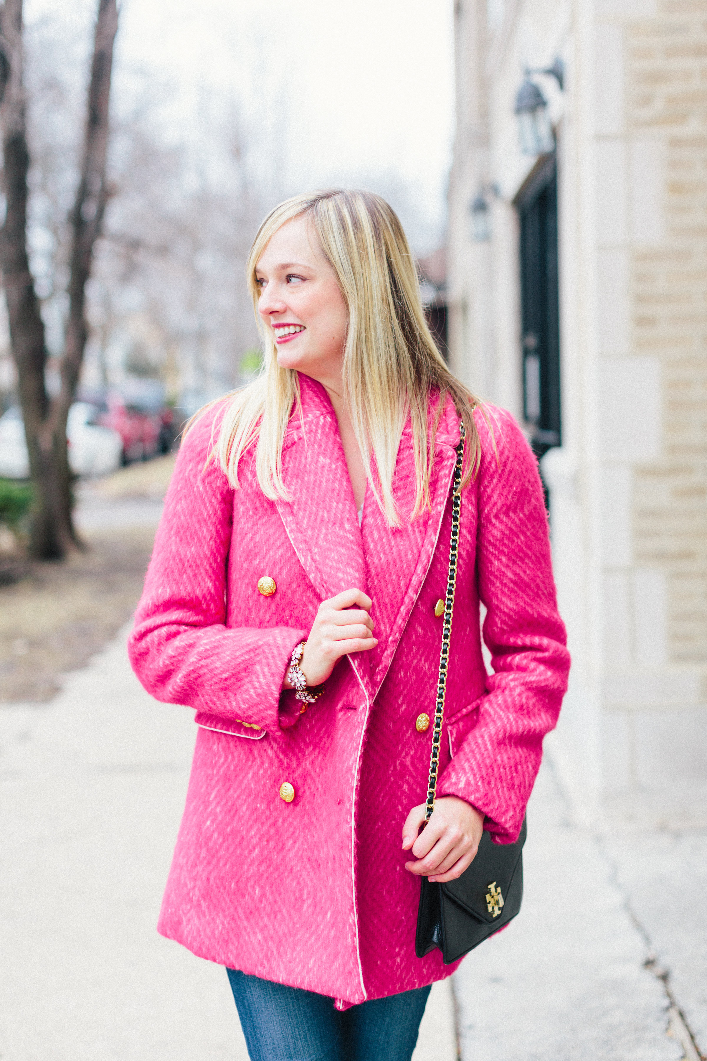 J crew shop pink jacket